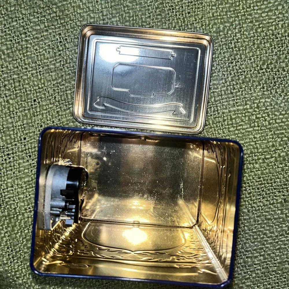 Vintage Lambertz German‎ Wind Up Musical Cookie Tin